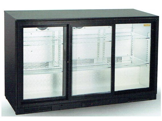 Retrobanco refrigerato 3 porte vetro scorrevoli BBC 386 S